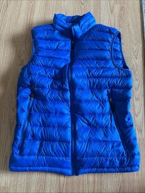 New Balance Bright Blue Quilted Puffer Vest